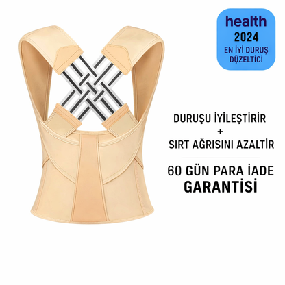 Dik Duruş Korsesi – Kamburluk Önleyici Sırt ve Omuz Destekleyici Postür Korse (Kadın & Erkek)